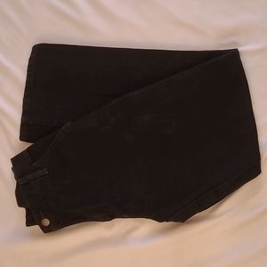 Rustled black jeans